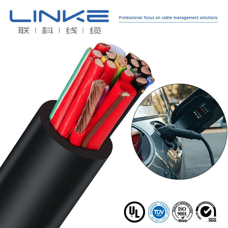 تم اعتماد TUV H07bz5-F 3G1.5mm sup2 2X0.5mm sup2 كابل شحن AC EV مع قلب النحاس