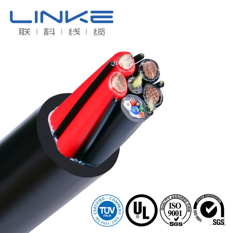 تم اعتماد TUV H07bz5-F 3G1.5mm sup2 2X0.5mm sup2 كابل شحن AC EV مع قلب النحاس