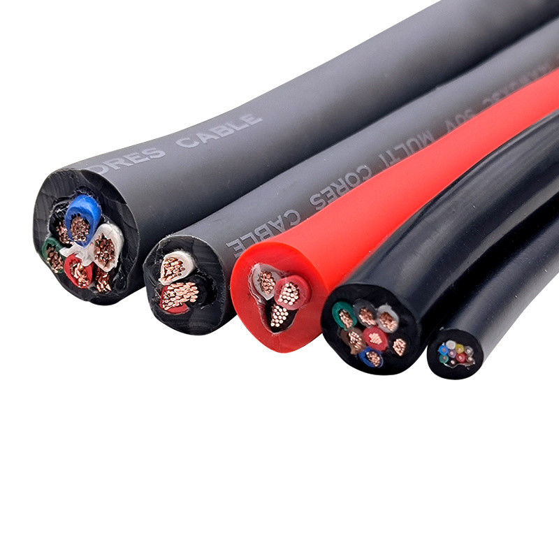 105 درجة AC 300/500V H05bz5-F / H07bz5-F كابل شاحن EV مع سترة السيليكون و 16A التيار المسموح به