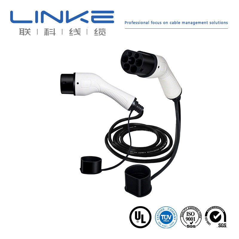 105 درجة AC 300/500V H05bz5-F / H07bz5-F كابل شاحن EV مع سترة السيليكون و 16A التيار المسموح به