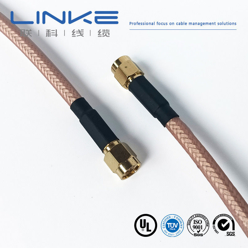 Wurth Elektronik RG142 كابل محوري 50 Ω، 4.95mm OD SMA ذكر إلى SMA ذكر أبيض كابل مركبات الطاقة الجديدة