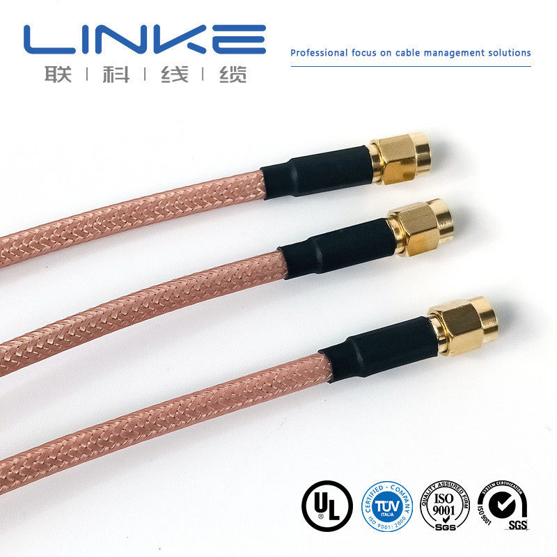 Wurth Elektronik RG142 كابل محوري 50 Ω، 4.95mm OD SMA ذكر إلى SMA ذكر أبيض كابل مركبات الطاقة الجديدة