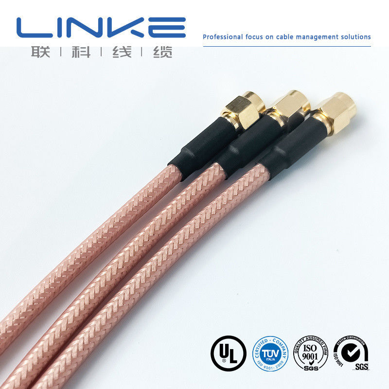 Wurth Elektronik RG142 كابل محوري 50 Ω، 4.95mm OD SMA ذكر إلى SMA ذكر أبيض كابل مركبات الطاقة الجديدة