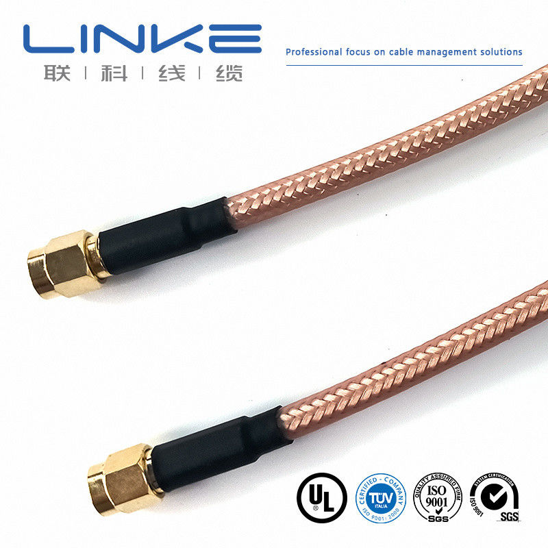 Wurth Elektronik RG142 كابل محوري 50 Ω، 4.95mm OD SMA ذكر إلى SMA ذكر أبيض كابل مركبات الطاقة الجديدة
