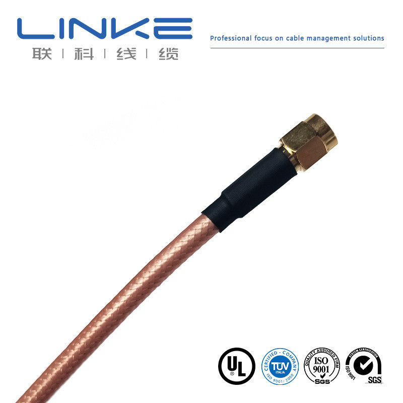 Wurth Elektronik RG142 كابل محوري 50 Ω، 4.95mm OD SMA ذكر إلى SMA ذكر أبيض كابل مركبات الطاقة الجديدة
