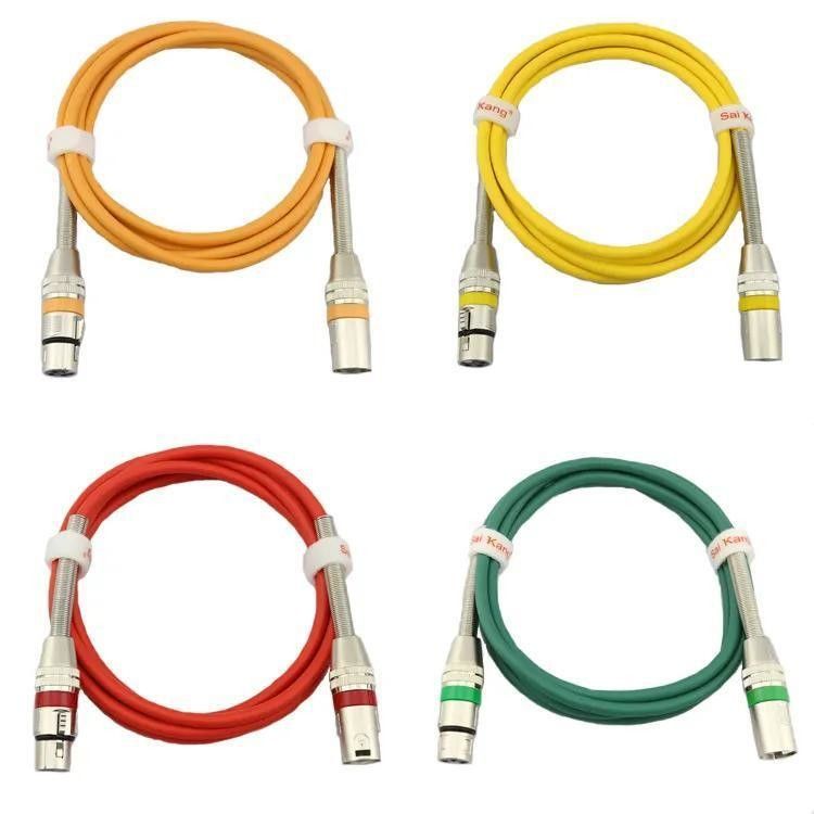 كابل XLR قابل للتخصيص الطول بجودة صوت عالية وسلك نحاسي عارٍ للصوت الاحترافي