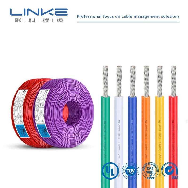 كابل عازل من PVC من نوع UL1007 للأسلاك العالية الحرارة