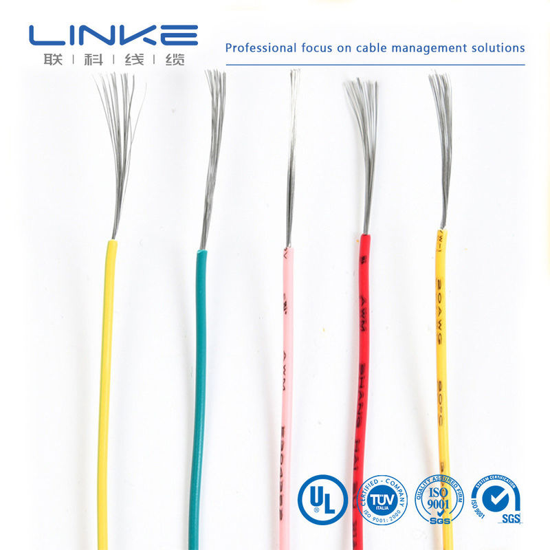 UL1723 FEP العزل 10-30AWG الحاوية النحاسية الحادية النواة الكابل منخفض الدخان صفر كابل الهالوجين