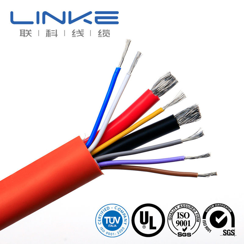 10-30AWG حرارة عالية PVC عازلة UL1015 كابل الأجهزة للنحاس / الموصل النحاسي المحفوظ