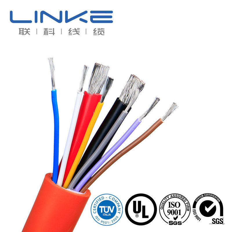 10-30AWG حرارة عالية PVC عازلة UL1015 كابل الأجهزة للنحاس / الموصل النحاسي المحفوظ