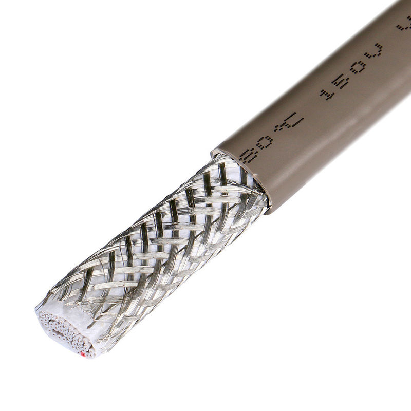 مادة الغطاء PVC UL2464 رمادية مع حافة حمراء 20 دبوس كابل مكبر الصوت الشريط المسطح