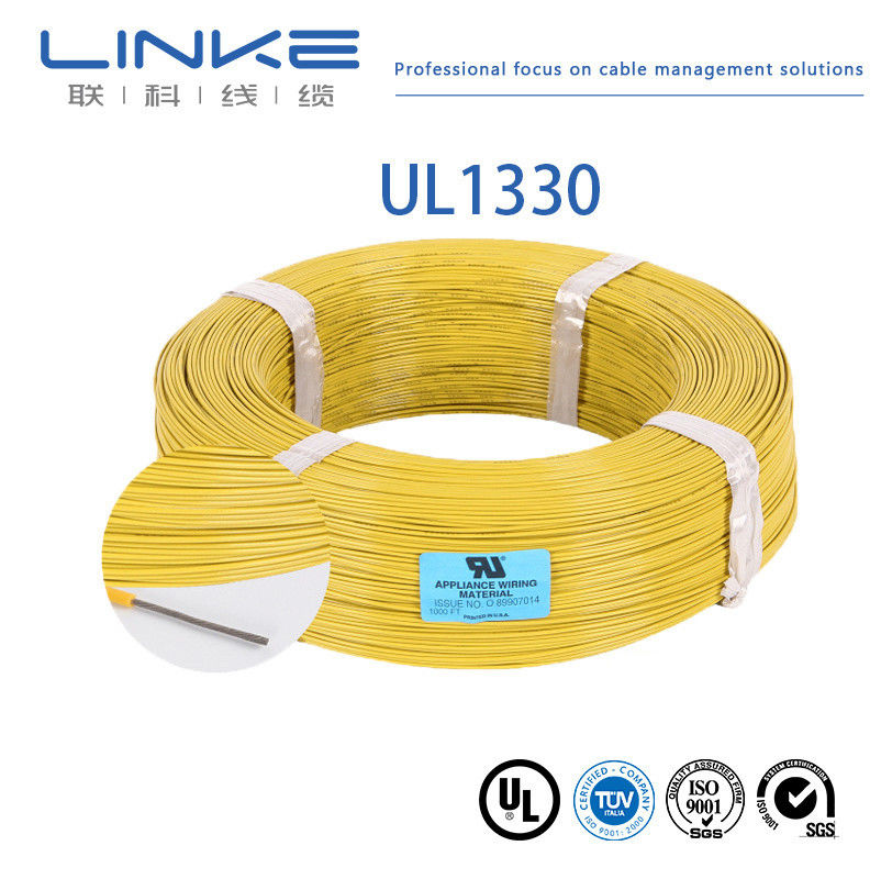 سلك نحاسي مطلي بالقصدير 10-30AWG، عازل FEP، سلك طاقة كهربائي UL1330 للتطبيقات عالية الحرارة