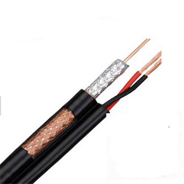 كابل كاميرات المراقبة الرقمي الدائري Rg59 2c الكهرباء OEM Rj59 كابل محوري لنظام الأمن