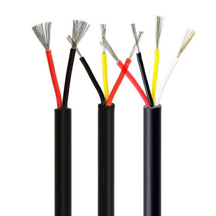 20AWG UL2464 متعدد النواة السلك الكهربائي 2 النواة PVC كابلات بيانات USB مرنة كابلات USB لفة الدفع الأولي درجة حرارة -60 ± 200C