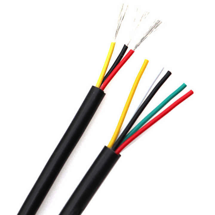 20AWG UL2464 متعدد النواة السلك الكهربائي 2 النواة PVC كابلات بيانات USB مرنة كابلات USB لفة الدفع الأولي درجة حرارة -60 ± 200C