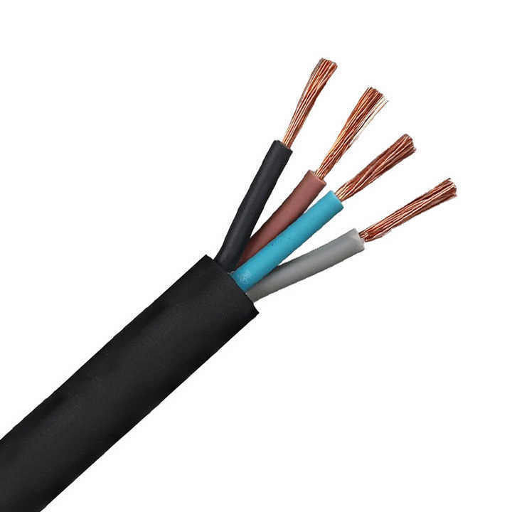 كابل كهربائي تحت الأرض ملفوف بمطاط PVC مرن 0.5mm2 للأداء السلس