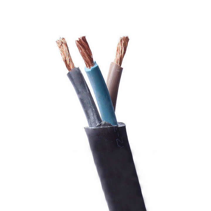 كابل كهربائي تحت الأرض ملفوف بمطاط PVC مرن 0.5mm2 للأداء السلس