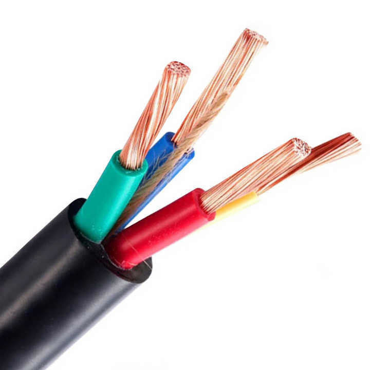 كابل كهربائي تحت الأرض ملفوف بمطاط PVC مرن 0.5mm2 للأداء السلس