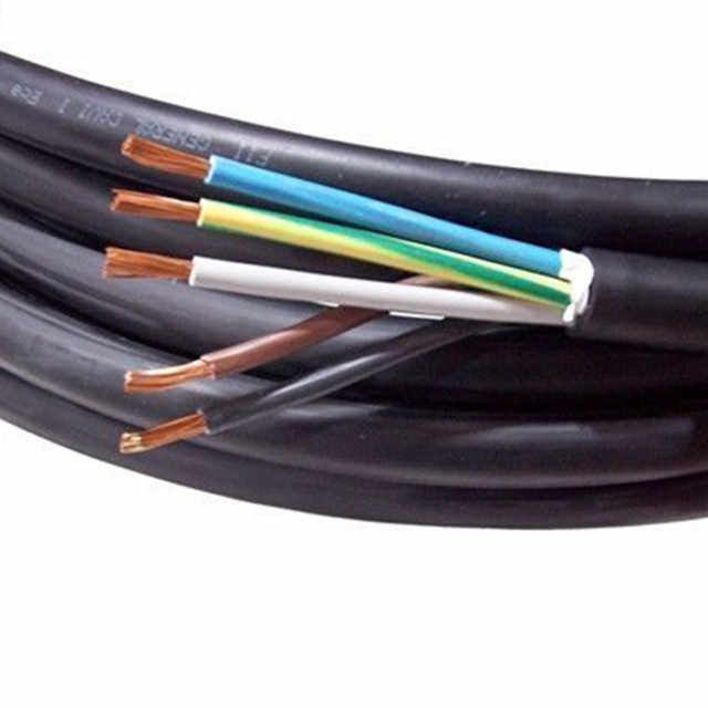 كابل مرن من نوع PVC معزول من أربعة نواة 3 * 6 + 1 * 4 للمعدات الكهربائية المنزلية والصناعية