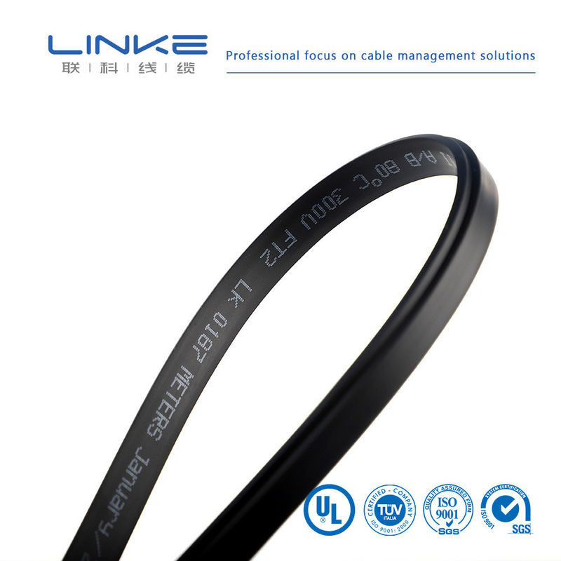 كابل مسطح بغلاف PVC ونواة نحاسية مطلي بالقصدير بجهد 300 فولت للتطبيقات السيارات والصناعية