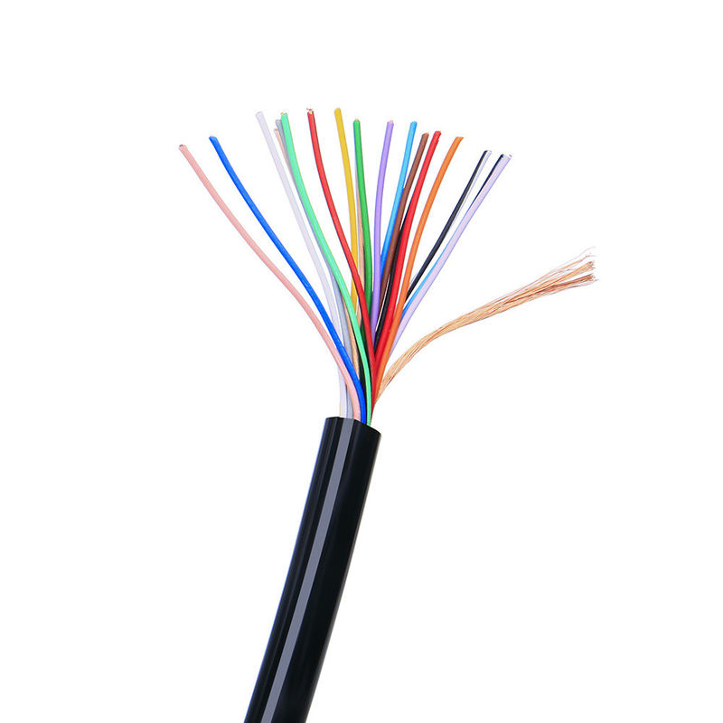 كابل تحكم متعدد النواة المحمي 26AWG 28AWG 4 cores Copper PVC Jacket Signal Cable