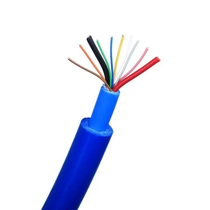 كابل عائم بقلب سلكي معلب بغلاف TPE وجهد تصنيف 300 فولت للتطبيقات تحت الماء