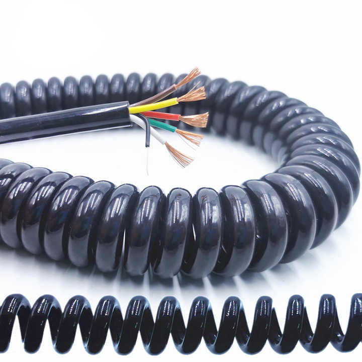 كابل التحكم الصناعي مع أسلاك النحاس المقطعة و PVC/PE/PP/PU/TPE عزل رباعي خط