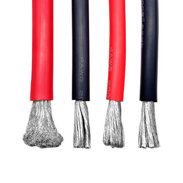 26 AWG كابل صلبة فائقة الكهرباء السيليكون المطاطي مع سلك النحاس المعلبة تخصيص