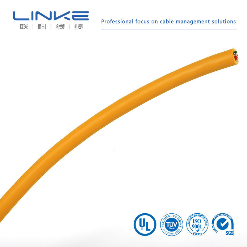 CAT5e UTP كابل LAN CCA 1000 قدم أصفر ملء اختياري عملة الولايات المتحدة الأمريكية الصفراء الصلبة
