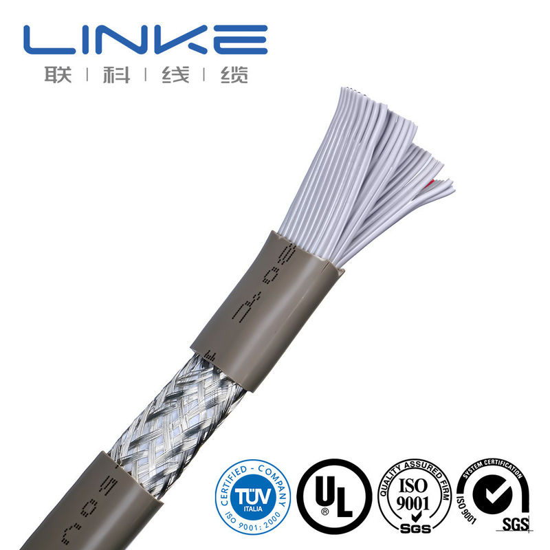 كابل التحكم الصناعي المسطح مع غطاء TPU عازل PVC