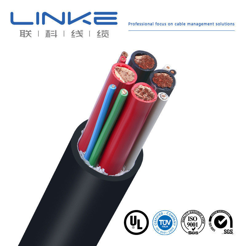 UL 600V 16AMP 3*14AWG+1*18AWG AC EV Wire كابل شحن EV مع موصل نحاس خال من الأكسجين