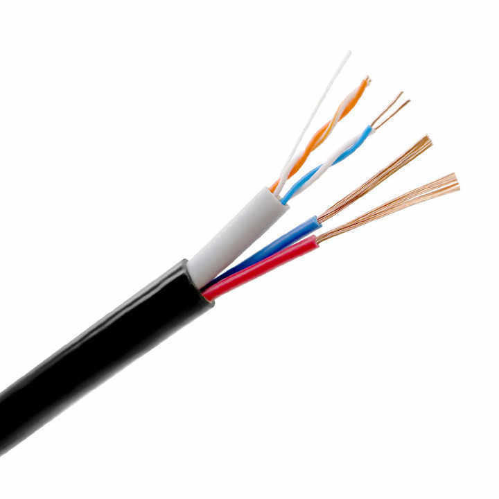 1 إلى 24 كابل طاقة من الألياف الكهربائية الهجينة ذات الدعم الذاتي من FRP مع النحاس المحفوظ للنقل السريع