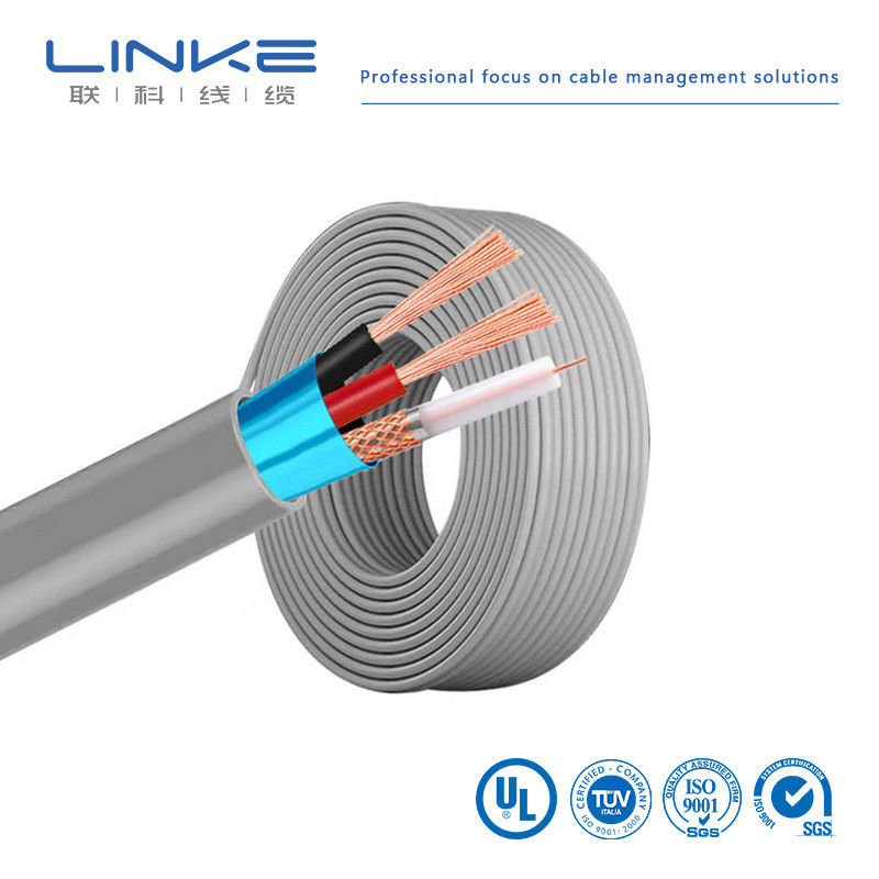 كابل مساوي ناعم من النحاس 750hm 100 متر كابل Rg174 مع معطف PVC حالي 300V