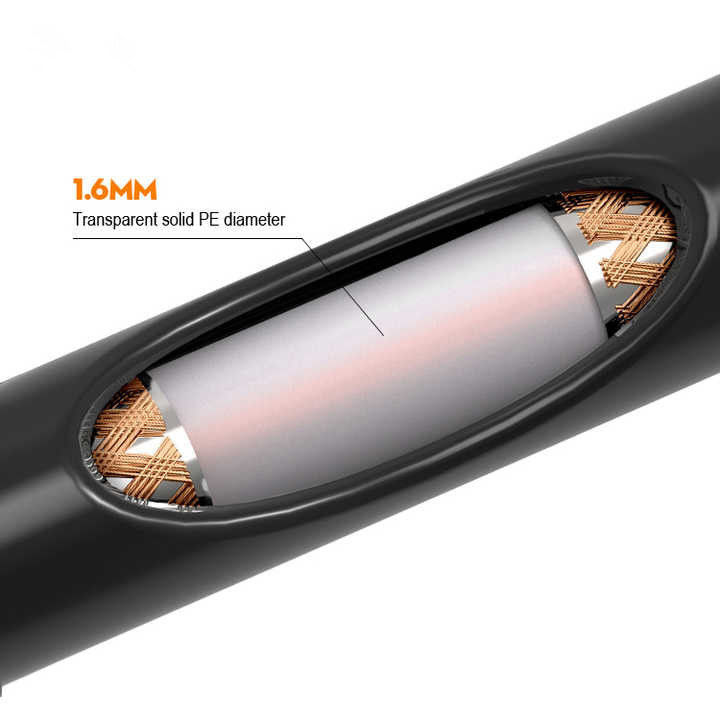 كابل مساوي ناعم من النحاس 750hm 100 متر كابل Rg174 مع معطف PVC حالي 300V