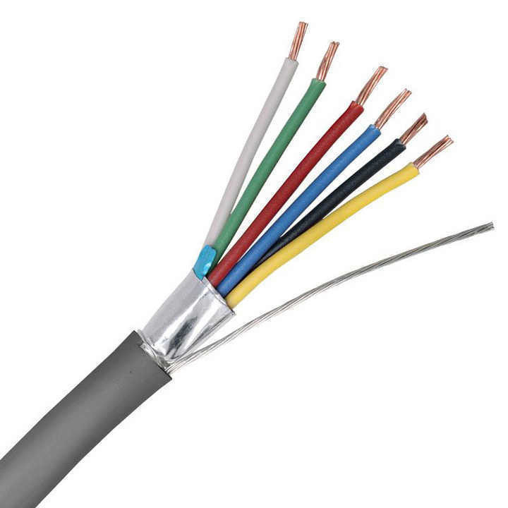 أسلاك مستديرة النحاس القلب XLPE عازل كابل التحكم PVC غطاء 0.16mm متعددة النواة
