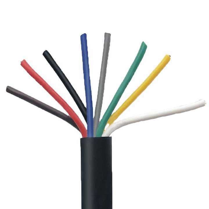 أسلاك مستديرة النحاس القلب XLPE عازل كابل التحكم PVC غطاء 0.16mm متعددة النواة