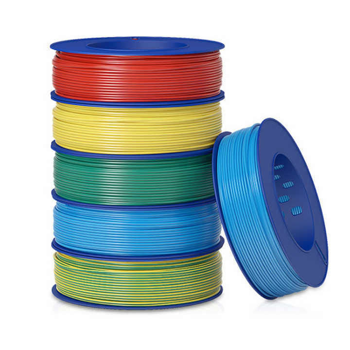 غطاء PVC 1.5mm 2.5mm 6mm 20mm سلك المنزل المرن النحاس الأسلاك الكهربائية والكابلات