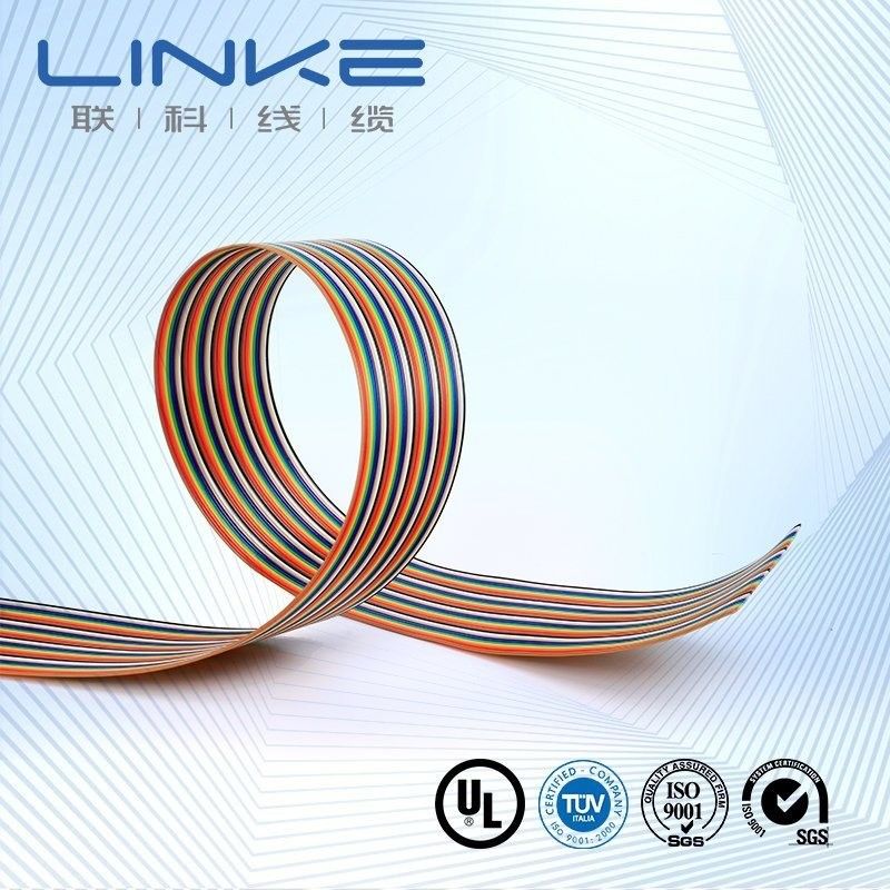 8/10/14/16/20/40/50 كابل بيانات تمديد دبوس كابل شريط مسطح مع حافة حمراء LK-109