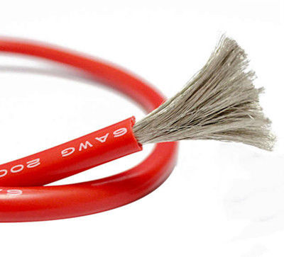 كابل نحاسي معزول بالسيليكون عالي المرونة ومقاوم للتآكل مع مقاومة عالية لدرجات الحرارة للمنشآت الكهربائية