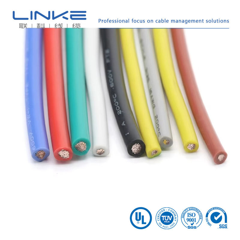 UL3135 سلك المطاط السيليكوني 30 28 26 24 22 20 18 16 14 12 10 AWG عازل ناعم النحاس الكترون LED مصباح إضاءة كابل