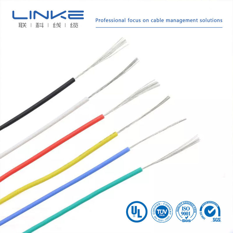 UL3135 سلك المطاط السيليكوني 30 28 26 24 22 20 18 16 14 12 10 AWG عازل ناعم النحاس الكترون LED مصباح إضاءة كابل
