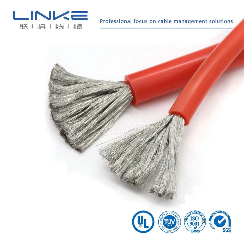 UL3512 سلك السيليكون ذو درجة حرارة عالية من النحاس المعلب مع أحجام AWG متعددة للتطبيقات الصناعية