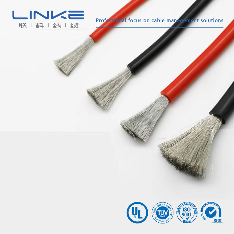 سلك السيليكون عالي المرونة فائق الاحتمال للنار المقاوم للحرارة سلك السيليكون 10awg 8awg 6awg 4awg 2awg