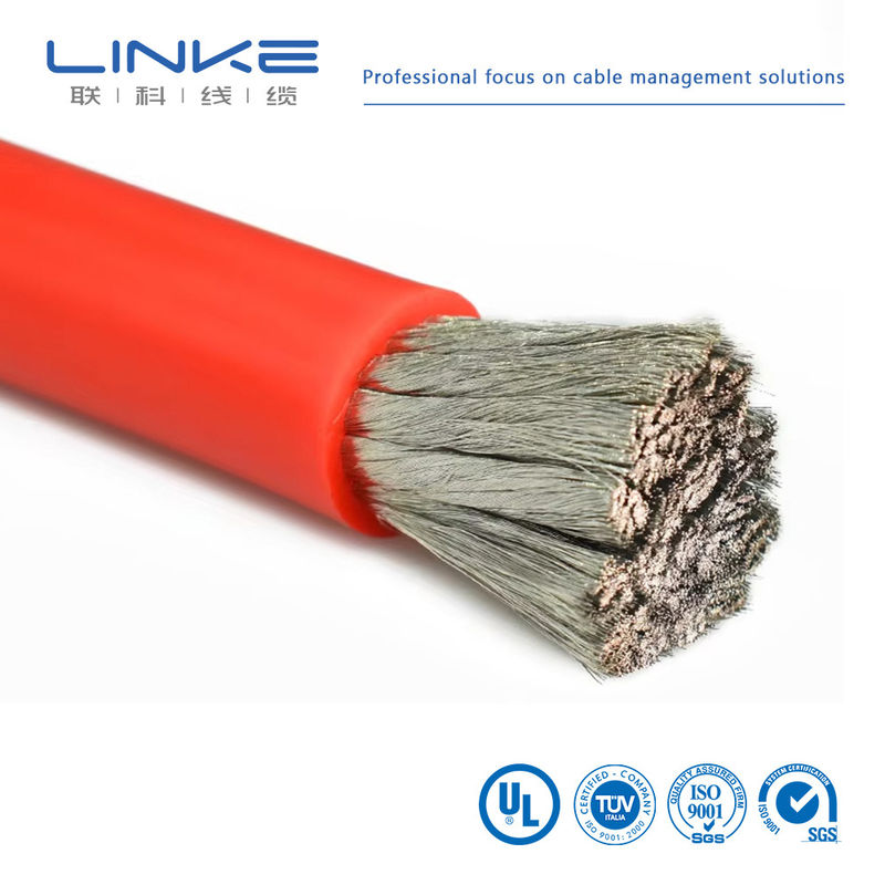 سلك السيليكون عالي المرونة فائق الاحتمال للنار المقاوم للحرارة سلك السيليكون 10awg 8awg 6awg 4awg 2awg
