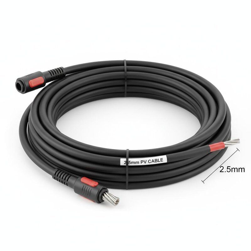 تخصيص كابل الطاقة الكهروضوئية 2.5 ملم كابل الطاقة الكهروضوئية لمجموعة الطاقة الشمسية DC مع موصل النحاس المحفوظ