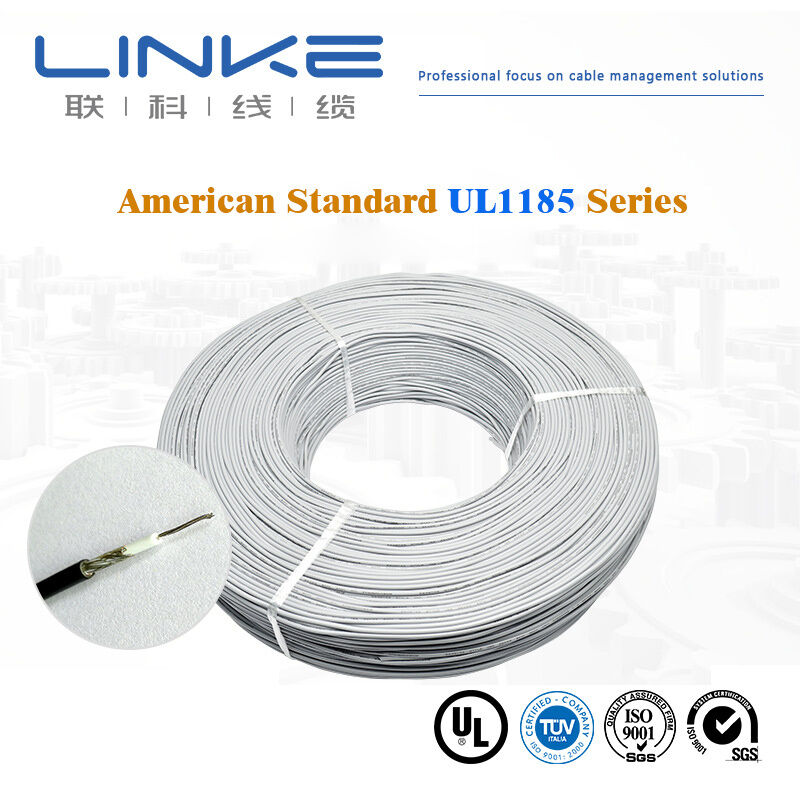 Awm 1185 علبة متقطعة 18AWG 20AWG سلك محمي أحادي النواة UL1185 كابل إشارة محمي